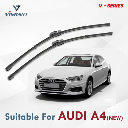V Series Front Wiper Blade Suitable For Audi A4 New | SIZE RH 24 Inch / LH 20 Inch | Pack of 2 V Series Front Wiper Blade Suitable For Audi A4 New | SIZE RH 24 Inch / LH 20 Inch | Pack of 2