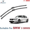 V Series Front Wiper Blade Suitable For BMW 3 Series | SIZE RH 24 Inch / LH 19 Inch | Pack of 2