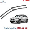 V Series Front Wiper Blade Suitable For BMW X1 | SIZE RH 26 Inch / LH 16 Inch | Pack of 2