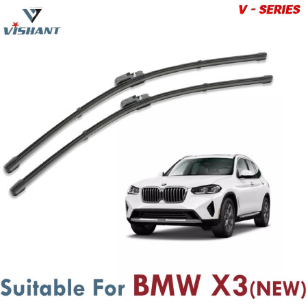 V Series Front Wiper Blade Suitable For BMW X3 New | SIZE RH 26 Inch / LH 20 Inch | Pack of 2 V Series Front Wiper Blade Suitable For BMW X3 New | SIZE RH 26 Inch / LH 20 Inch | Pack of 2
