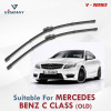 V Series Front Wiper Blade Suitable For Mercedes Benz C Class old | SIZE RH 24 Inch / LH 24 Inch | Pack of 2