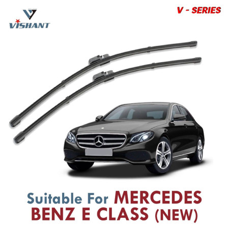 V Series Front Wiper Blade Suitable For Mercedes Benz E Class New | SIZE RH 24 Inch / LH 22 Inch | Pack of 2 V Series Front Wiper Blade Suitable For Mercedes Benz E Class New | SIZE RH 24 Inch / LH 22 Inch | Pack of 2