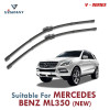 V Series Front Wiper Blade Suitable ForMercedes Benz ML350 old | SIZE RH 26 Inch / LH 24 Inch | Pack of 2