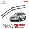 V Series Front Wiper Blade Suitable For Mercedes Benz ML350 old | SIZE RH 28 Inch / LH 21 Inch | Pack of 2