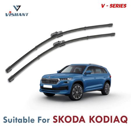 V Series Front Wiper Blade Suitable For Skoda Kodiaq | SIZE RH 24 Inch / LH 21 Inch | Pack of 2