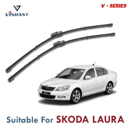 V Series Front Wiper Blade Suitable For Skoda Luara | SIZE RH 24 Inch / LH 19 Inch | Pack of 2
