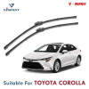 V Series Front Wiper Blade Suitable For Toyota Corolla | SIZE RH 26 Inch / LH 14 Inch | Pack of 2