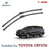 V Series Front Wiper Blade Suitable For Toyota Crysta | SIZE RH 26 Inch / LH 16 Inch | Pack of 2