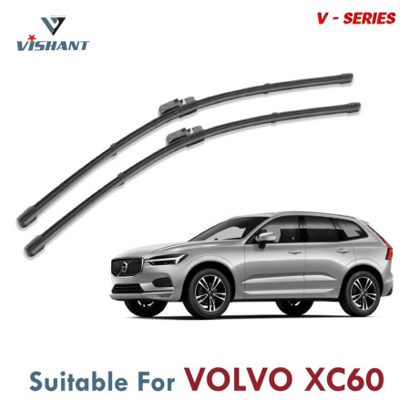 V Series Front Wiper Blade Suitable For Volvo XC60 | SIZE RH 26 Inch / LH 20 Inch | Pack of 2 V Series Front Wiper Blade Suitable For Volvo XC60 | SIZE RH 26 Inch / LH 20 Inch | Pack of 2