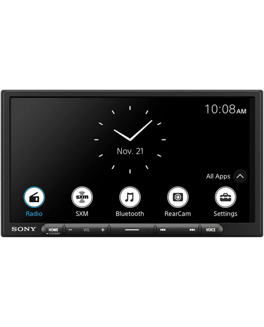 Sony Car Stereo XAV AX4000 17.6 cm | 6.95 inch| Digital Media Receiver with Bluetooth, Wireless Android Auto, Wireless Apple Car Play, PRE Out 3 x 5V, Output Power 55W x 4