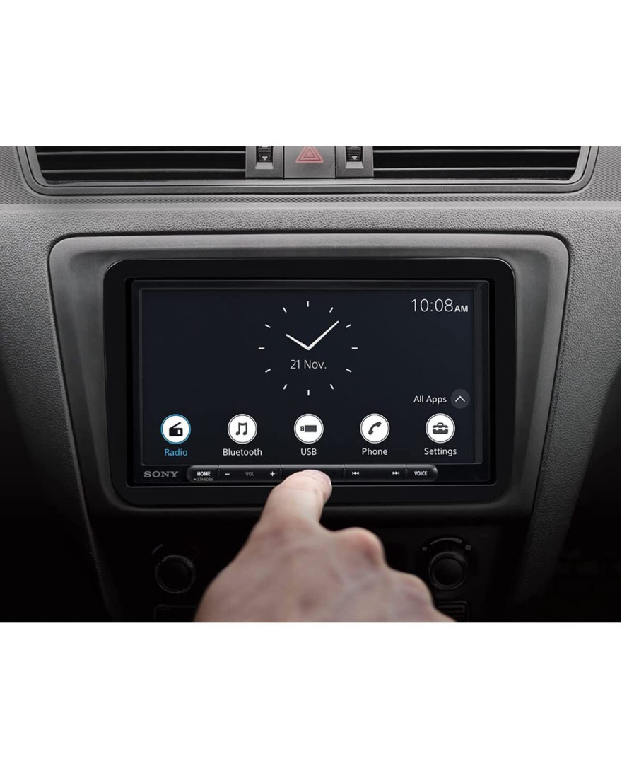 Sony Car Stereo XAV AX4000 17.6 cm | 6.95 inch| Digital Media Receiver with Bluetooth, Wireless Android Auto, Wireless Apple Car Play, PRE Out 3 x 5V, Output Power 55W x 4
