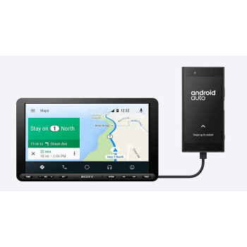 Sony Combo of XAV AX8000 22.7 cm | 8.95 | Media Receiver with Bluetooth with Android Auto, Apple Car Play and 8 LED Car Reverse Camera