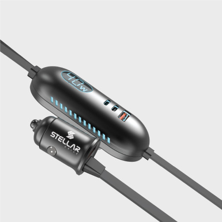 STELLAR DRIVE XC-13 | 5-in-1 Car Mobile Charger | 117W