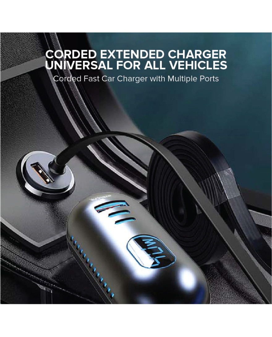 STELLAR DRIVE XC-13 | 5-in-1 Car Mobile Charger | 117W