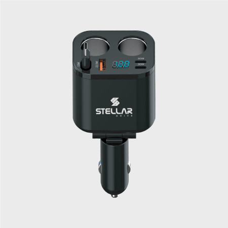 STELLAR DRIVE XC-17 | Dual 12V Car Mobile Charger | 212.5W