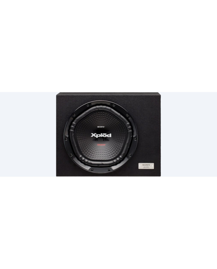 Sony Car Subwoofer XS NW1202S 30 cm | 12 inch | Box Woofer with Shallow Enclosure | Black | Peak Power 1800W, RMS Power 420W, Rated Power 300W
