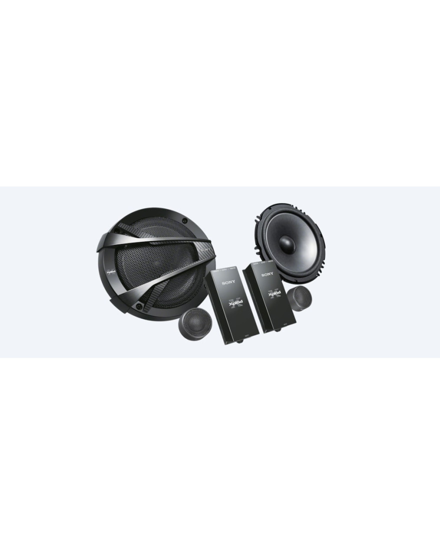Sony Car Speaker XS XB1621C 16 cm | 6.5 inch | 2 Way Component Speakers | Black | Peak Power 350W, RMS Power 60W, Rated Power 60W